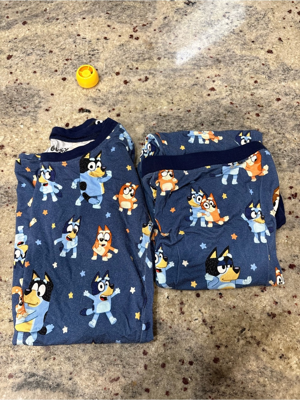 Little Sleepies Navy Blue Bluey Character Pajama Set
